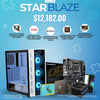 STARBLAZE - FUENTE DE PODER GR BURST GR650B ATX, 650W, MEMORIA RAM ADATA XPG LANCER RGB, DDR5 16GB, MEMORIA SSD NV2 M.2 KINGSTON 1TB SNV2S, PROCESADOR AMD RYZEN 5 8500G, 6 CORE, 3.5 GHZ, MOTHERBOARD GIGABYTE MICRO ATX B650M H, S-AM5