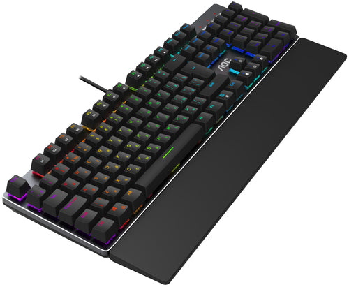 AOC - GAMING FULL RGB MECHANICAL KEYBOARD, 104-KEY OUTEMU BLUE SWITCHES