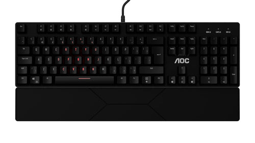 AOC - GAMING FULL RGB MECHANICAL KEYBOARD, 104-KEY OUTEMU BLUE SWITCHES