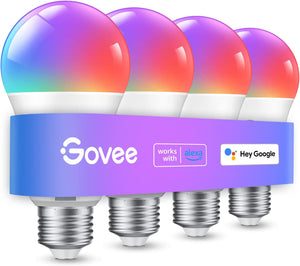 GOVEE - SET DE FOCOS INTELIGENTES 4 PIEZAS RGB PROGRAMABLE CON ALEXA