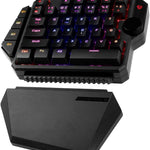 BALAM RUSH - TECLADO GAMER MECANICO UNA MANO DOMINATE GK540 SWTCH AZUL NEGRO