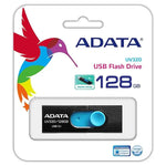 MEMORIA USB ADATA AUV320-128G-RBKBL, NEGRO / AZUL, 128 GB