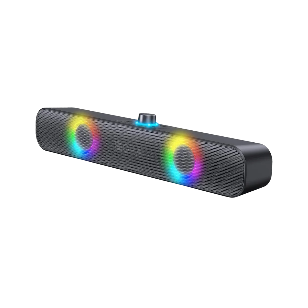 1 HORA - BOCINA BLUETOOTH, BARRA DE SONIDO SOUNDBAR PARA PC TV, RGB ALTAVOCES