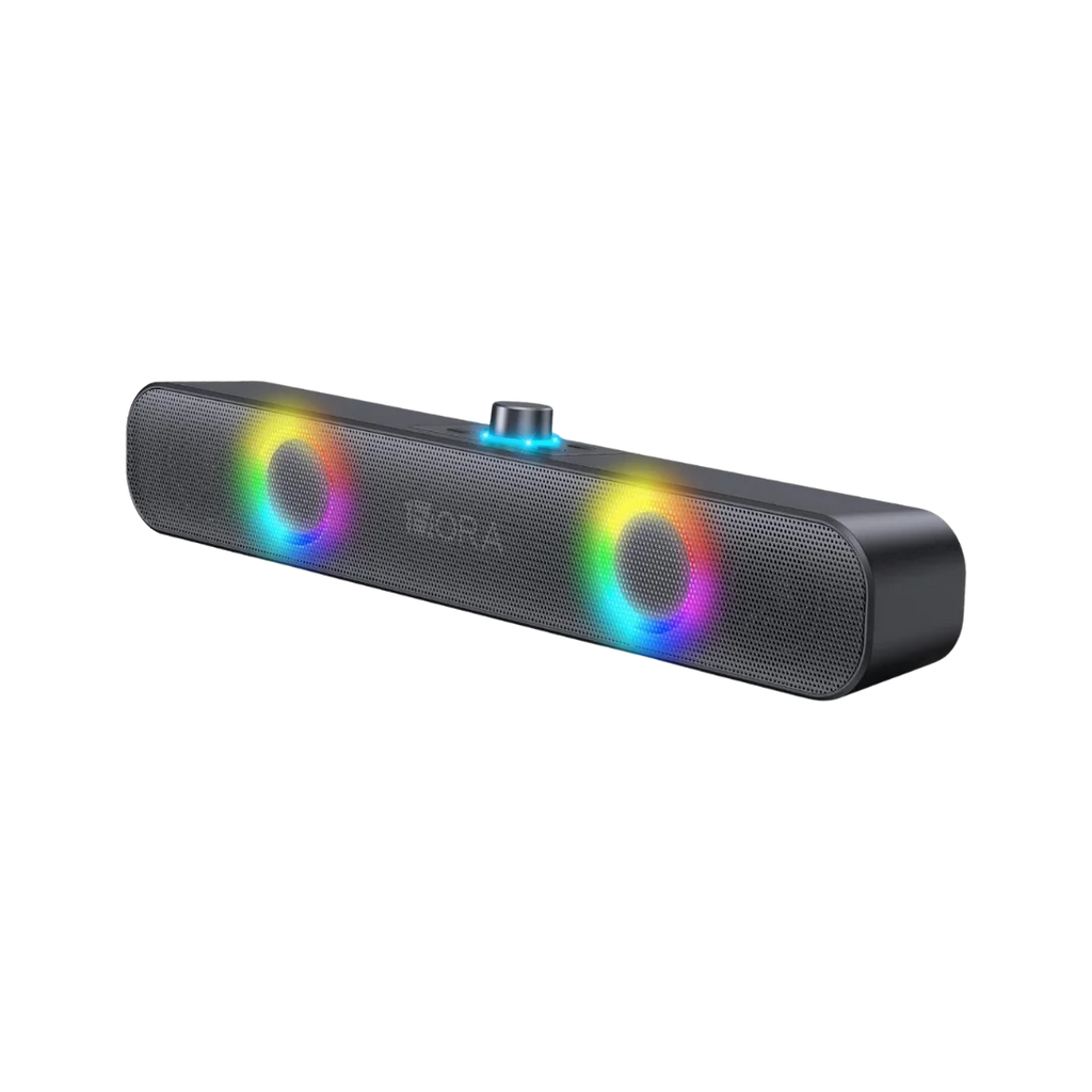 1 HORA - BOCINA BLUETOOTH, BARRA DE SONIDO SOUNDBAR PARA PC TV, RGB ALTAVOCES