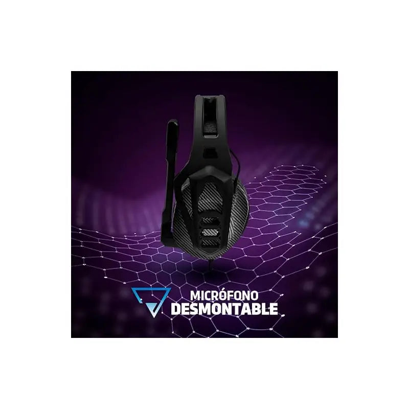 DIADEMA GAME FACTOR HSG500 MICROFONO REMOVIBLE 3.5MM ULTRA LIGERAS  NEGRO