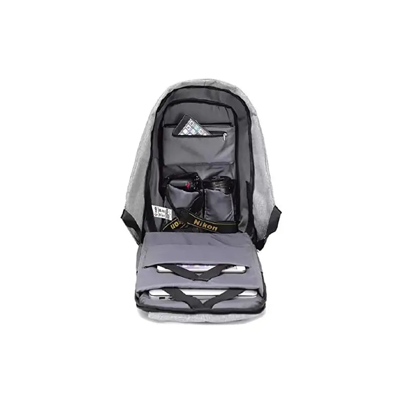 MOCHILA STYLOS ANTIRROBO GRIS POLIÉSTER UNIVERSAL