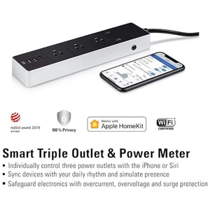 MULTICONTACTO TRIPLE APPLE CON WI-FI EVE ENERGY STRIP