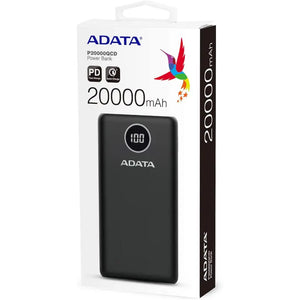 POWERBANK ADATA P20000QCD NEGRO 20000 MAH