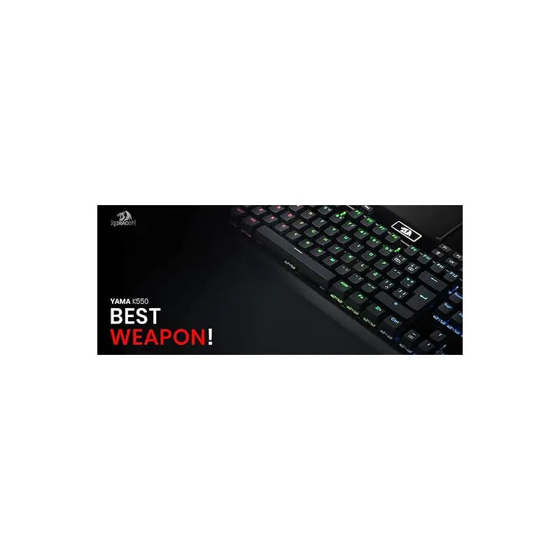 TECLADO GAMER MECANICO REDRAGON K550 YAMA SWITCH RED 100% ESPANOL