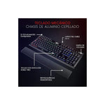 TECLADO GAMER MECANICO REDRAGON K550 YAMA SWITCH RED 100% ESPANOL