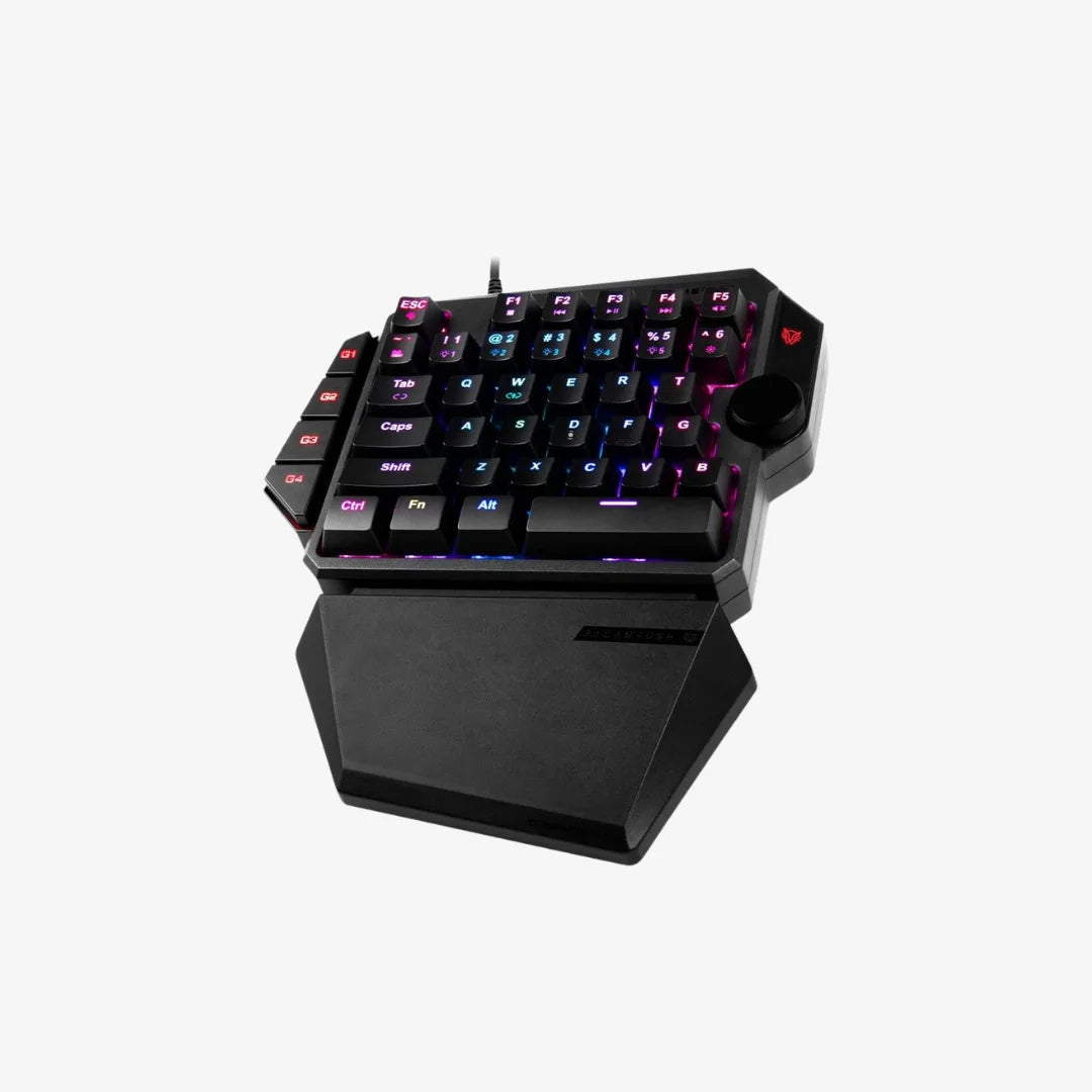 BALAM RUSH - TECLADO GAMER MECANICO UNA MANO DOMINATE GK540 SWTCH AZUL NEGRO